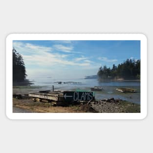 Orcas Island Clams and Oysters Sticker